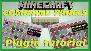 MENU'S IN MINECRAFT || Command Panel Plugin | Tutorial [Nederlands/Dutch]