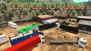 Euro Truck Simulator 2: Convoy to Turin, Italy 2020 (ETS2 Multiplayer)