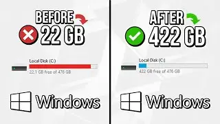 🔧WINDOWS: HOW TO FREE OVER 27 GB+ OF DISK SPACE🔥| Get More Disk Space in Windows 10 & 11✔️