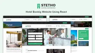 Hotel Multi Page Website Using ReactJs / HTML / CSS  For Beginners