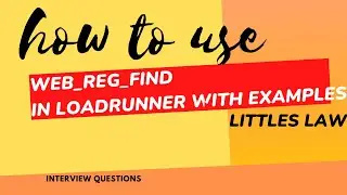 How to use web_reg_find in LoadRunner 