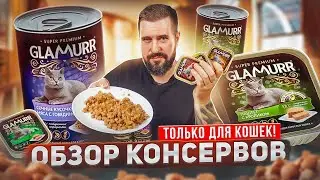 Эксклюзивно и только для кошек! GLAMURR премиальный влажный корм для кошек | Обзор корма