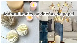 Manualidades navideñas con papel que parecen compradas / Estrella perfecta de navidad