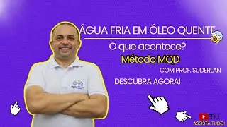 ⚠️Perigo: água em óleo quente 🔥
