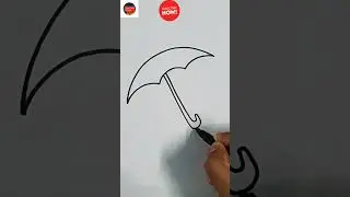Draw a simple umbrella using these simple steps 