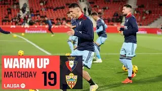 Calentamiento CA Osasuna vs UD Almería