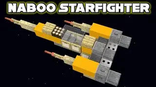 🚀 Minecraft Tutorial: Star Wars: How to Make an N-1 Naboo Starfighter