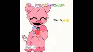 //Picky Piggy eats and rates differend food//🧁🍎🥓🍇// FT: Picky Piggy💗// Cre: 