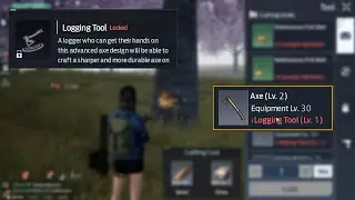 UNDAWN - How to Craft Level 2 Axe - Logging Tool Lvl 2