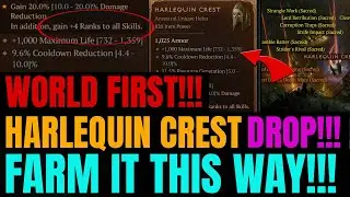 WORLD FIRST HARLEQUIN"S CREST DROP!!! Here Is How To FARM IT!!