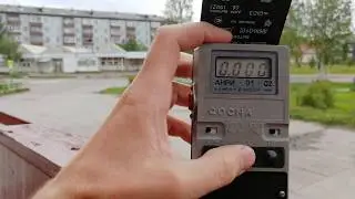 Измерение радиационного фона в городе Онега на 6:00 10.08.2019