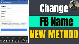 How to change name on facebook Apps mobile 2024