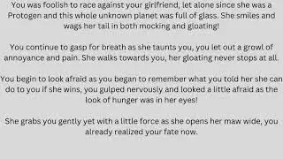 (Requested) Loosing a Bet Female Protogen Vore Audio POV