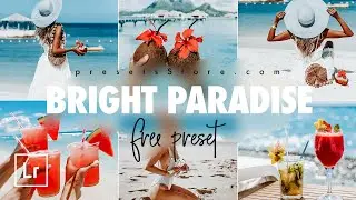 Bright Paradise — Mobile Preset Lightroom | Tutorial | Download Free | Beach Preset | Summer Preset