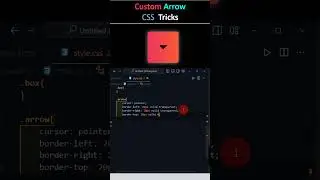 Custom Arrow Design | CSS Tricks  |  #creativejscoder