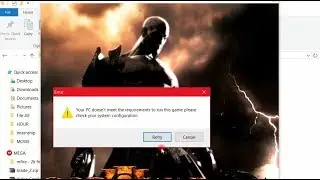 God of War III PC ERROR || Your PC doesn't meet the requirments || PFX