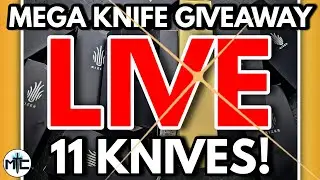 MEGA GIVEAWAY LIVE! Kizer 11th Anniversary Spectacular With Metal Complex! - 11 Knives!