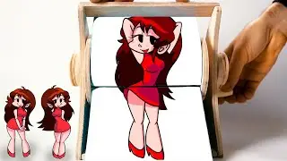 GF Dance [FNF ANIMATION] Friday Night Funkin Flipbook Machine