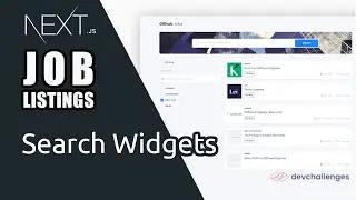 NextJS Job Listings [4] - Search Widgets