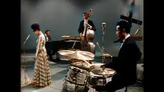 Max Roach Quartet & Abbey Lincoln,  BRT TV Studio, Schaarbeek, Belgium, January 10, 1964 (Colorized)