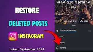 How to restore deleted posts on instagram||Instagram me deleted Post kaise recover kare