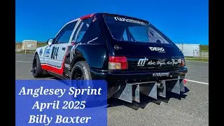 Anglesey Sprint 2025 Onboard action Peugeot 205 Maxi Class Win Welsh Sprint & Hillclimb Championship