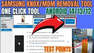 Samsung MDM/Knox Removed 2024 Android 14/13/12 With ChimeraTool | Samsung MDM/Knox Removal Tool 2024
