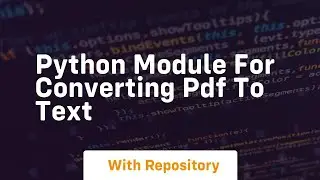 Python module for converting PDF to text