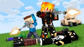 АТАКА ЗАБРОШЕННОЙ ВОЕННОЙ БАЗЫ, НОЧНОЙ БОЙ В МАЙНКРАФТ ! Алексбой Minecraft