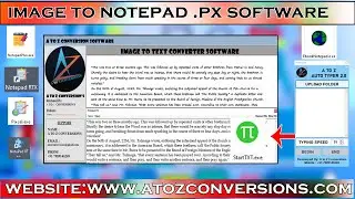 Image to notepad px conversion software | auto typer software for notepad px