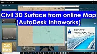 Import Surface to Civil 3D from Infraworks (Online Map)