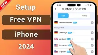 How to setup an iPhone VPN connection (2024) || How To Install And Use a FREE VPN on iPhone 2024