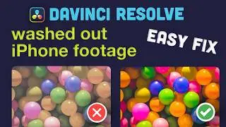 DaVinci Resolve - Fix washed out exports (iPhone footage on Mac)