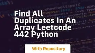 Find all duplicates in an array leetcode 442 python