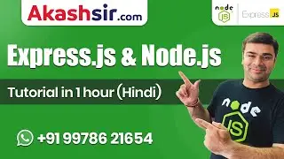 Node js Express js - Crash Course for beginners in Hindi