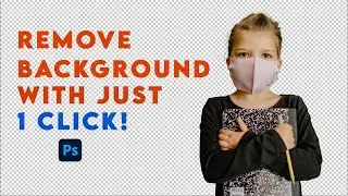 1 Click Background Removal Trick in Photoshop - Remove Background with just 1 click #shorts