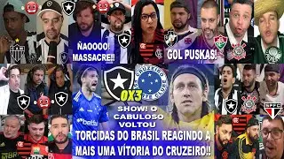 TORCIDAS DO BRASIL AO BOTAFOGO 0X3 CRUZEIRO COM SHOW E MASSACRE - O CABULOSO VOLTOU!