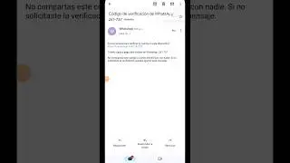 como recibir código de WhatsApp por correo