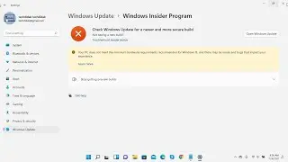 Windows Insider Program Tidak Ada (Missing) Channel [SOLUSI]