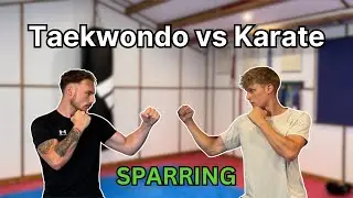 Taekwondo athlete vs Karate athlete (SPARRING)