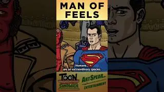 Superman rejects Earth - TOON SANDWICH #dc #marvel #dcu #mcu #superman #crossover #alien