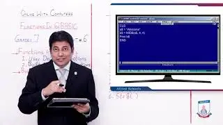 Class 7 - Computer Studies - Chapter 6 - Lecture 1 - String Functions of QBASIC - Allied Schools