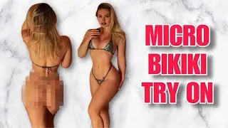 MICRO BIKINI - TRY ON HAUL 🖤 [4K & 360° view]