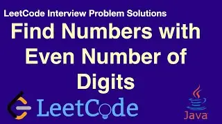 LeetCode in Java - Find Numbers with Even Number of Digits