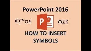 PowerPoint 2016 - Insert Symbol - How to Add Design Display Find & Format Symbols in MS - Trademark