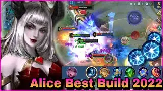 ALICE BEST BUILD 2022 - TOP GLOBAL ALICE FULL GAMEPLAY | ALICE MOBILE LEGENDS | MLBB