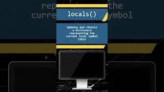 Unraveling Python's locals() Function #absfunction #javascript #pythonforeverybody #excelformula