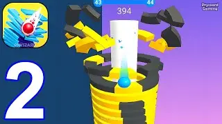 Stack Ball - Gameplay Walkthrough Part 2 Level 41-67 - Android Gameplay