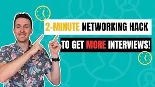 How to Get More Interviews: 2-Minute Networking Hack (DON'T apply to another job until you see this)