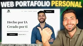 Creo una WEB de Portafolio Profesional en MINUTOS con IA 👨🏻‍💻 Tutorial FÁCIL y Rápido